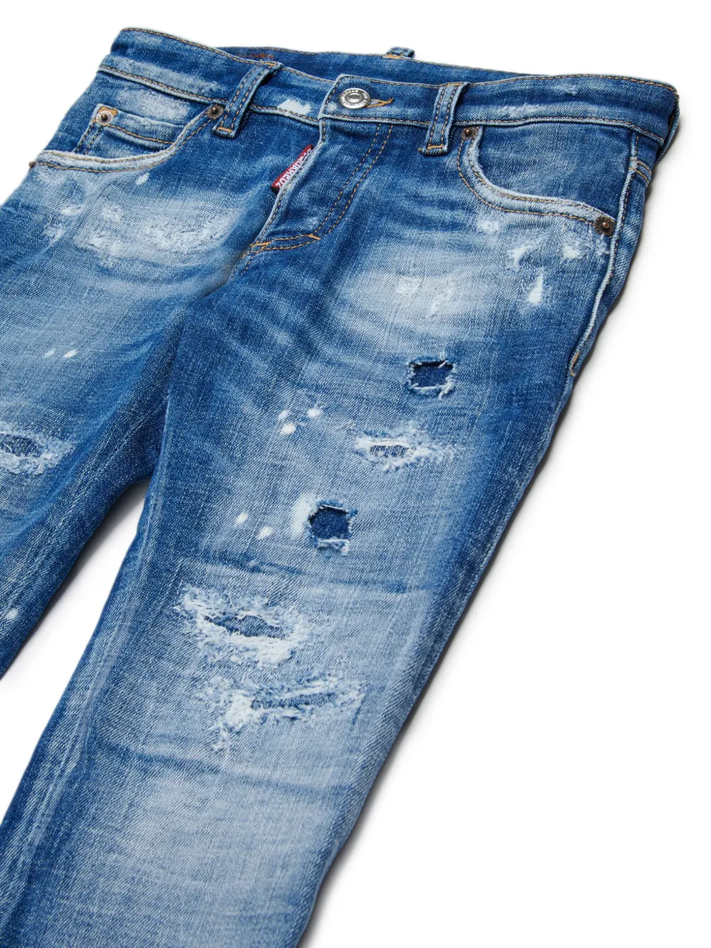 DSQUARED2 KIDS Gerafelde jeans Blauw