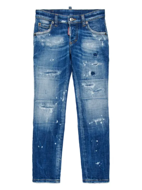 DSQUARED2 KIDS jean à effet usé