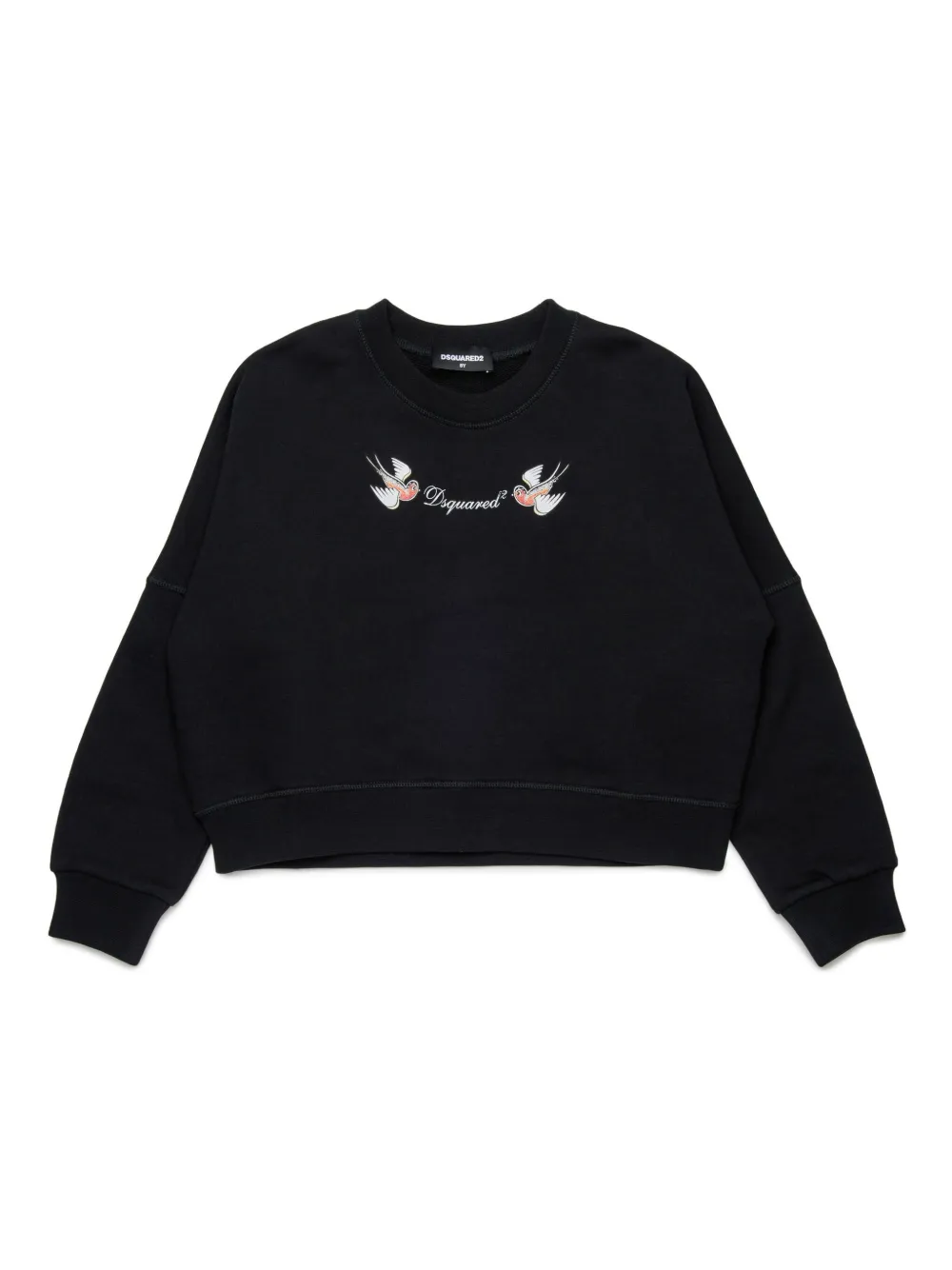 DSQUARED2 KIDS Sweater met logoprint Zwart