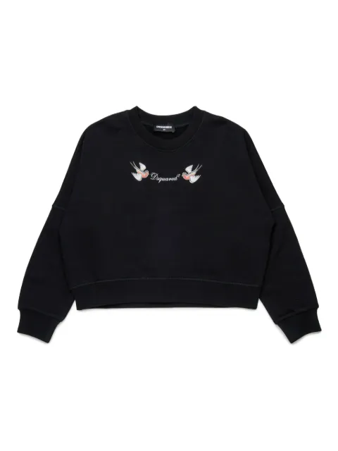 DSQUARED2 KIDS sudadera con logo estampado