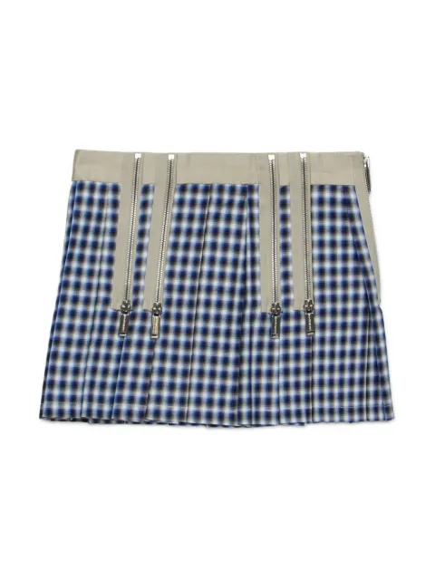 DSQUARED2 KIDS falda corta con cuadros estampados