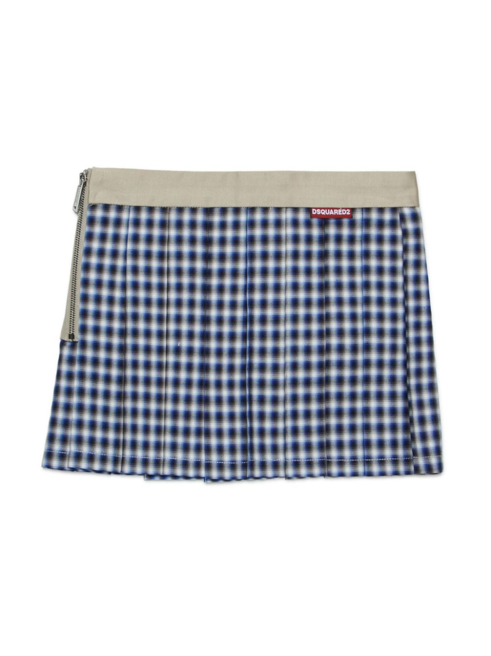 DSQUARED2 KIDS Geruite mini-rok - Blauw