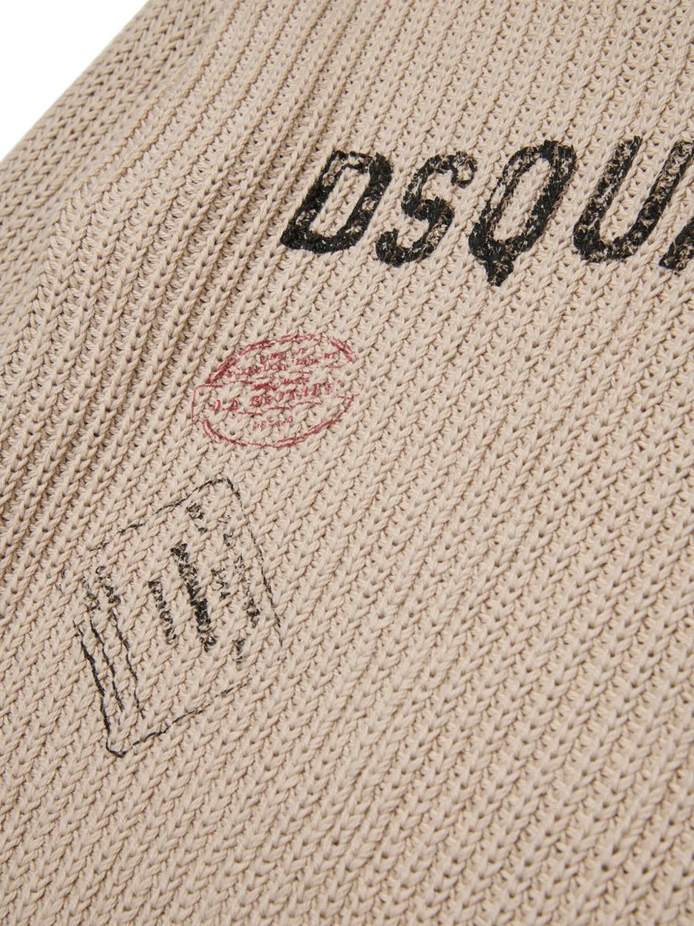 DSQUARED2 LOGO-PRINT SWEATER