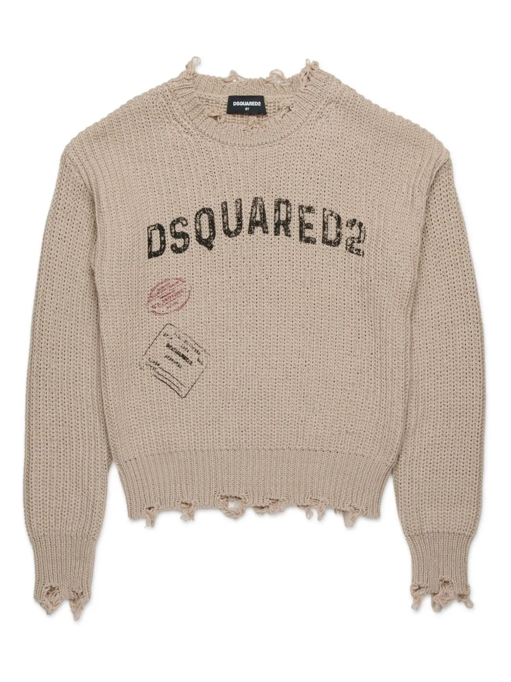 DSQUARED2 LOGO-PRINT SWEATER