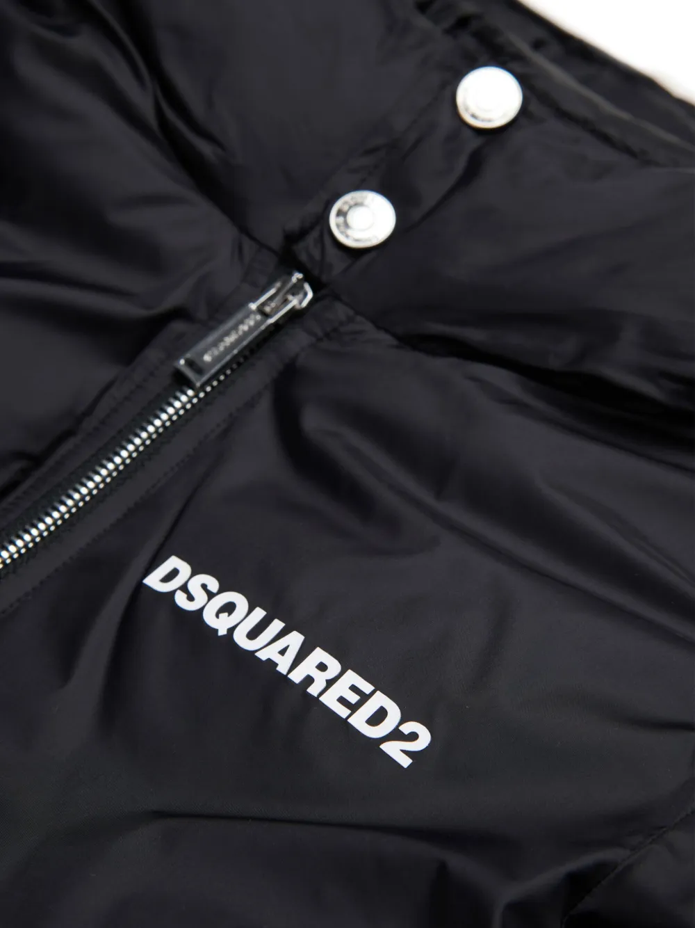 Shop Dsquared2 Padded Hooded Jacket In Black