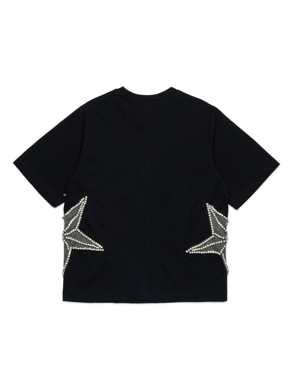 DSQUARED2 KIDS T-shirt met sterapplicatie - Zwart