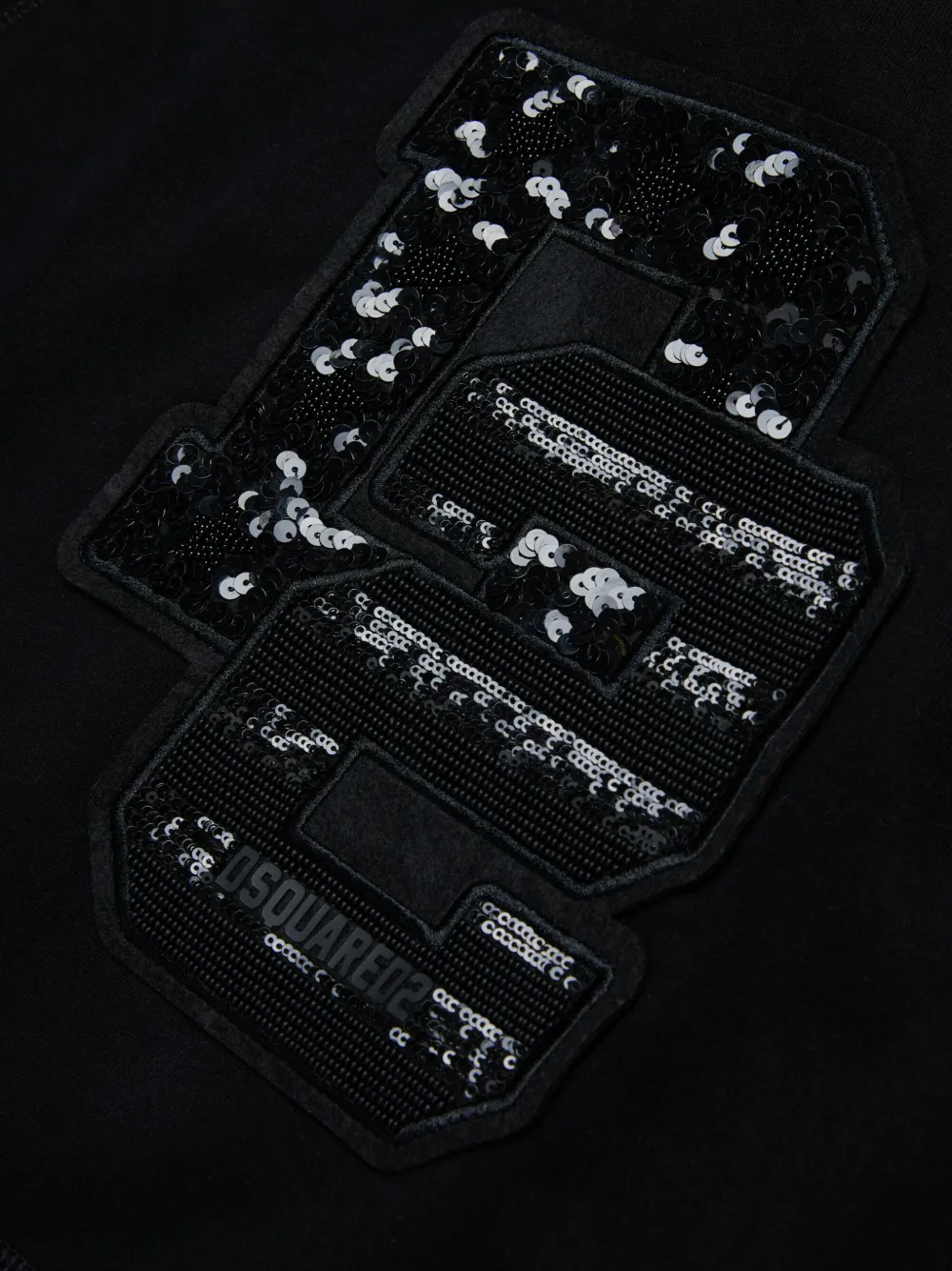 DSQUARED2 KIDS Hoodie met logo-applicatie Zwart