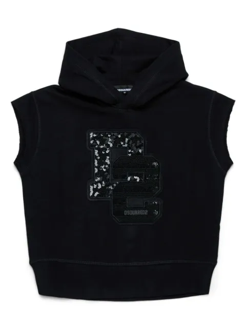 DSQUARED2 KIDS hoodie con aplique del logo