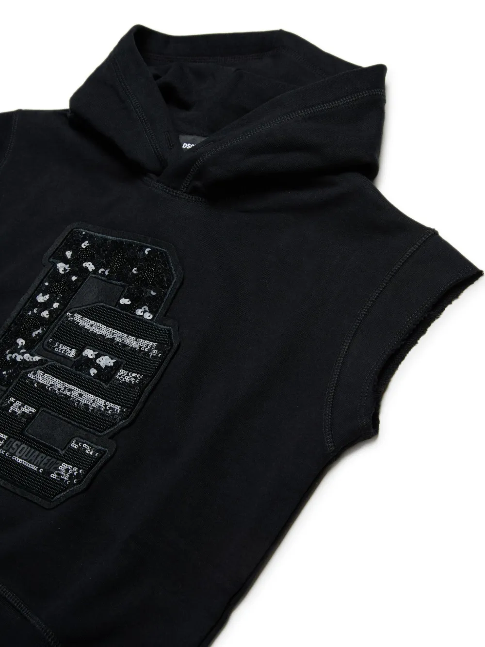 DSQUARED2 KIDS Hoodie met logo-applicatie Zwart