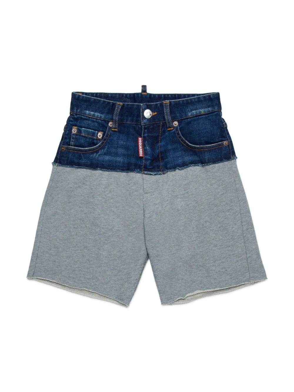 DSQUARED2 KIDS Bermuda com recortes | Cinza | Image 1