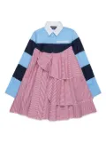 DSQUARED2 KIDS striped dress - Blue