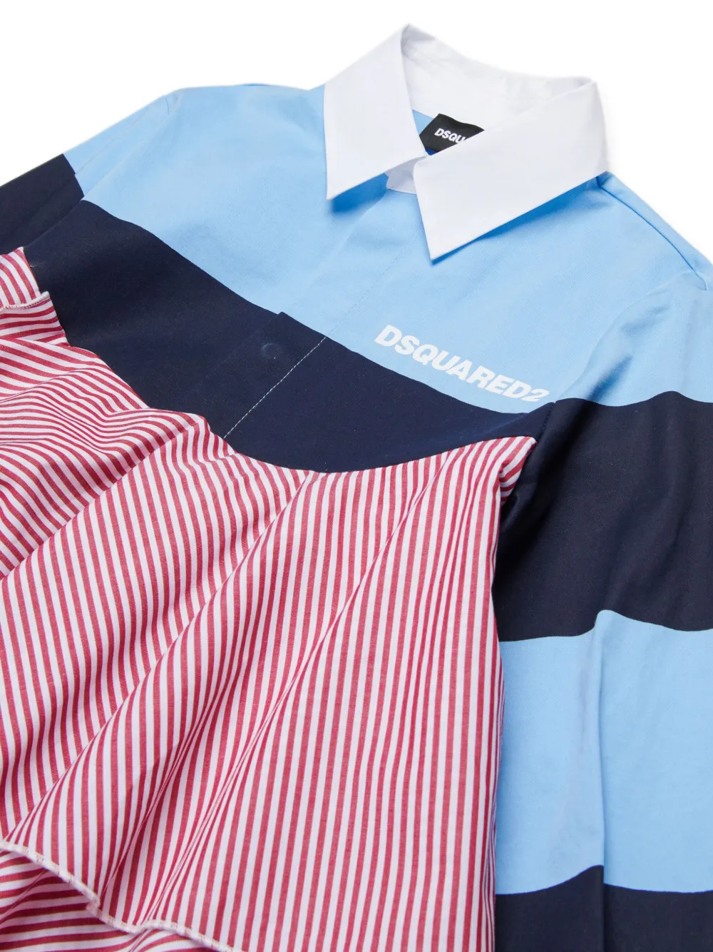 DSQUARED2 KIDS Gestreepte jurk Blauw