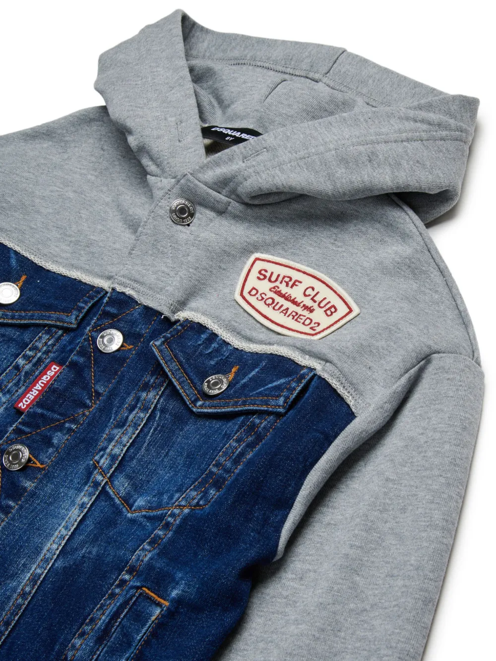 DSQUARED2 KIDS Bomberjack met vlakken Grijs