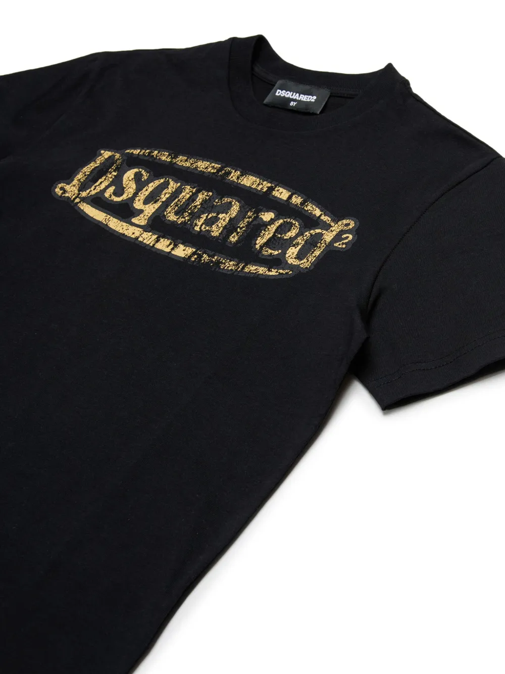 DSQUARED2 KIDS T-shirt met logoprint Zwart