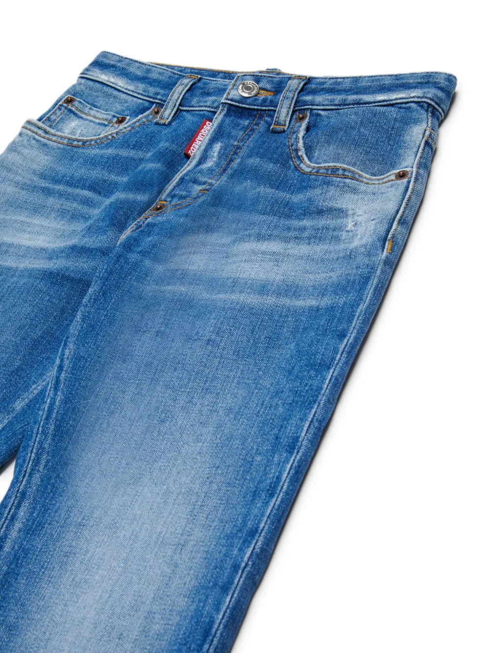 DSQUARED2 KIDS Mid waist jeans Blauw