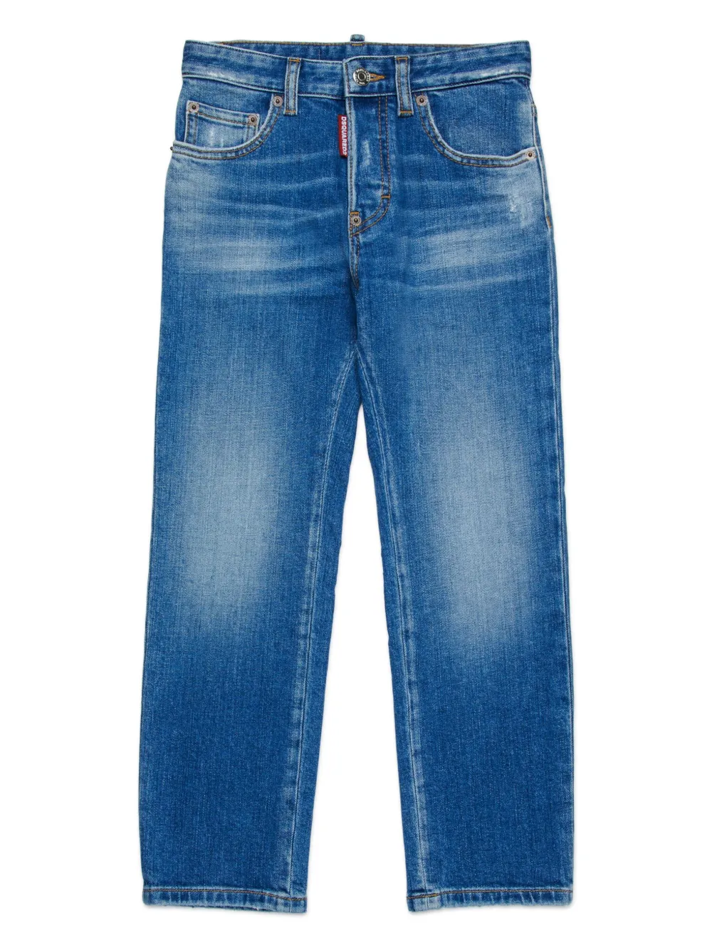 DSQUARED2 KIDS Mid waist jeans Blauw
