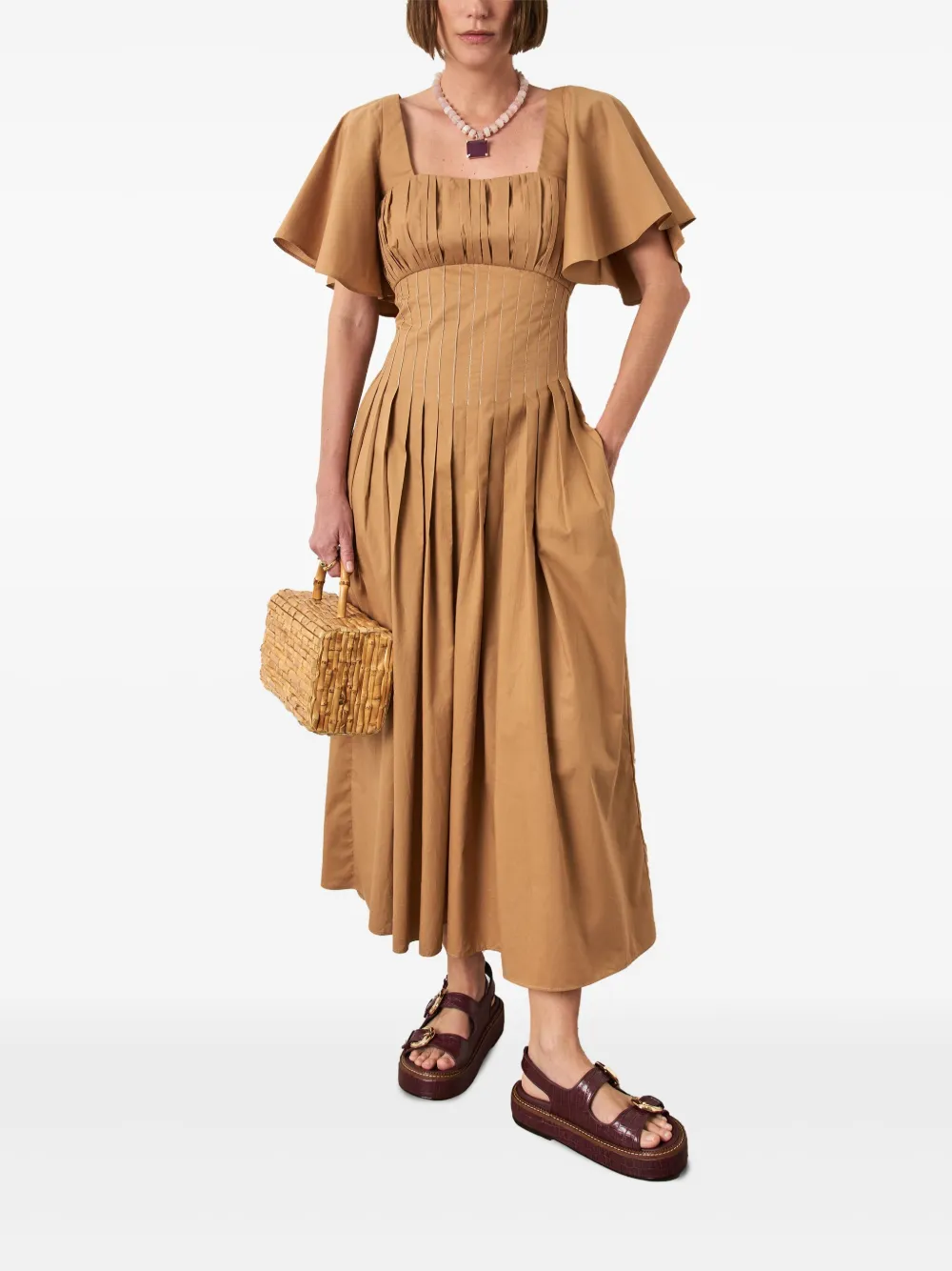 Isolda Gigi maxi-jurk - Beige