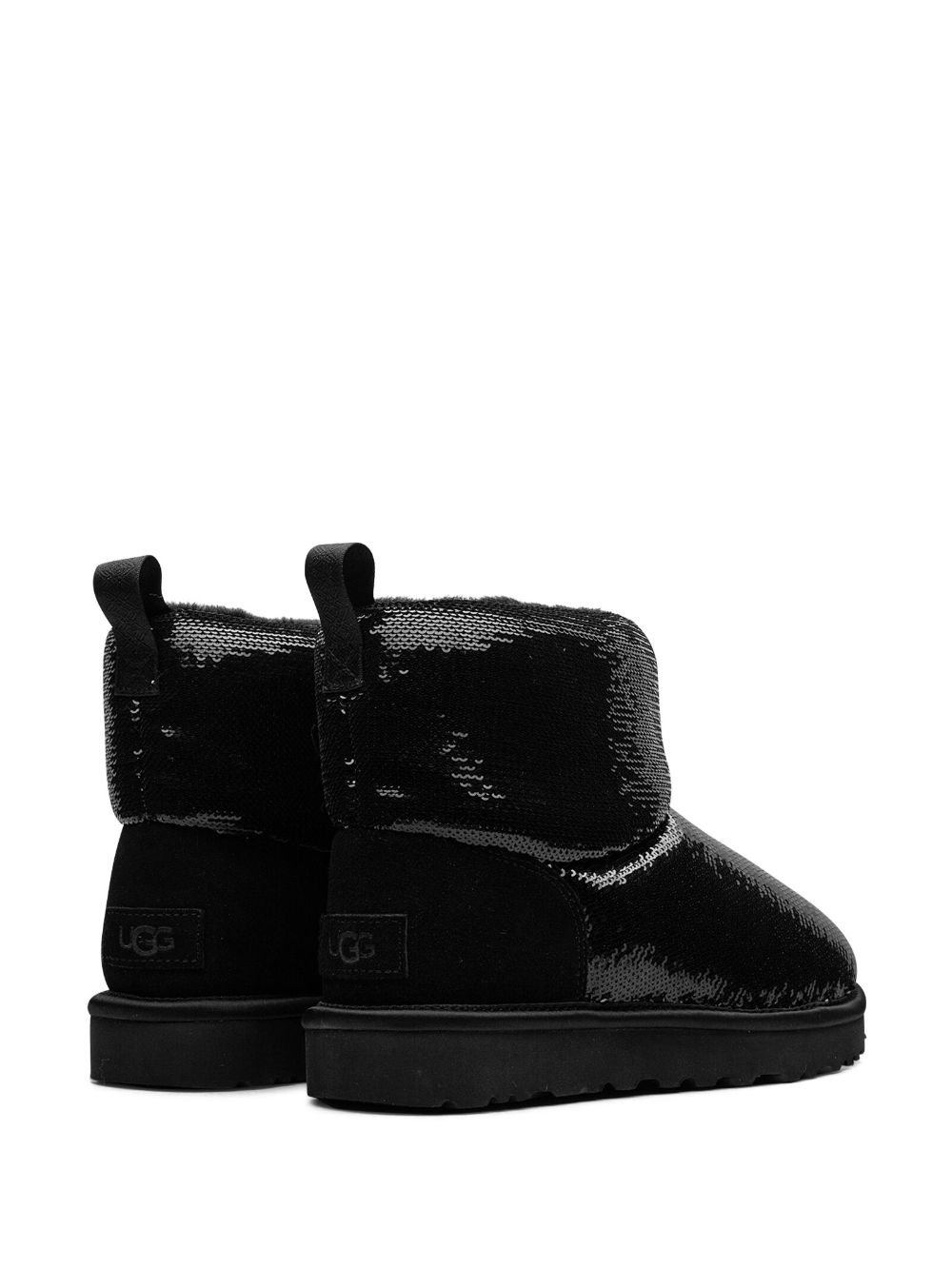 UGG Classic Mini "Mirror Ball Black" ankle boots