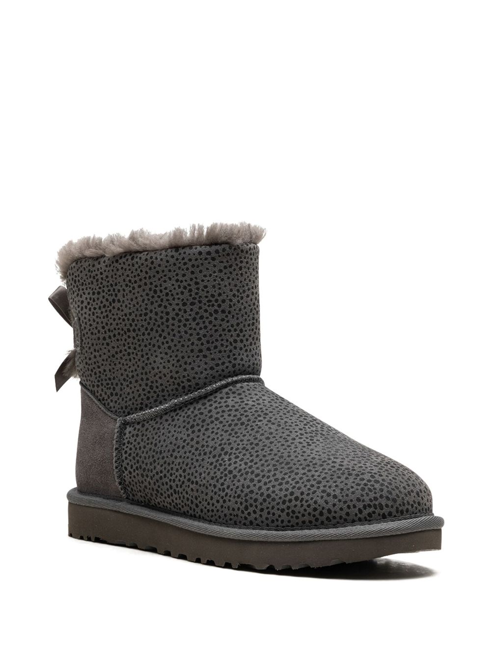 UGG Mini Bailey Bow Micro Cheetah "Grey" boots - Grijs