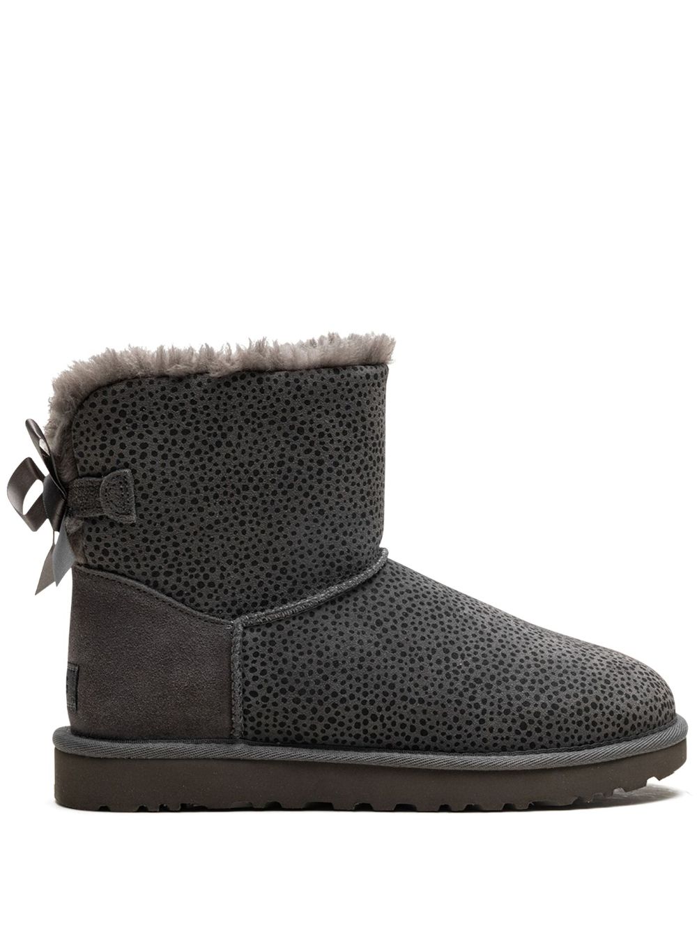 UGG Mini Bailey Bow Micro Cheetah "Grey" boots