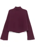 Alysi high-neck sweater - Purple