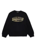DSQUARED2 KIDS logo cotton sweatshirt - Black