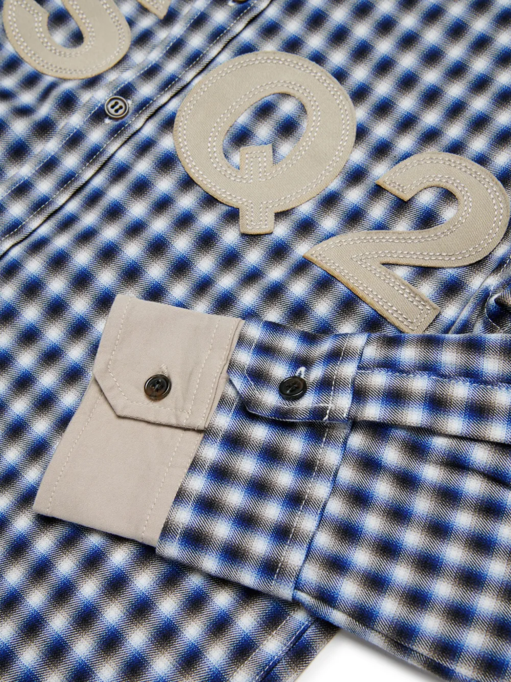 DSQUARED2 KIDS Shirt met logopatch Blauw