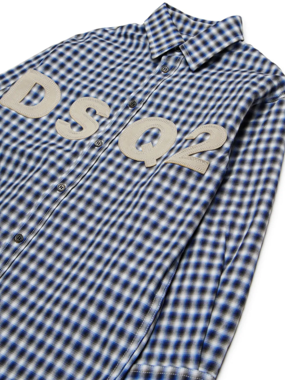 DSQUARED2 KIDS Shirt met logopatch Blauw