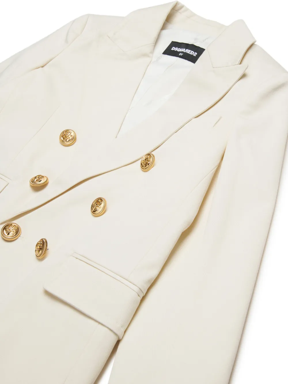 DSQUARED2 KIDS Blazer met dubbele rij knopen Wit