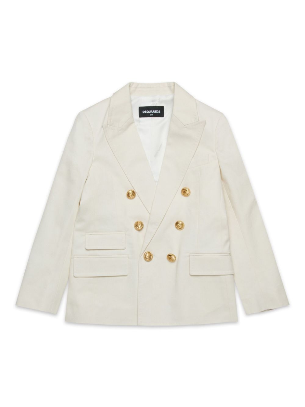 DSQUARED2 KIDS Blazer met dubbele rij knopen Wit