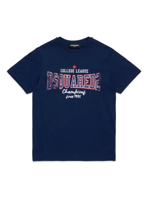 DSQUARED2 KIDS playera con logo estampado