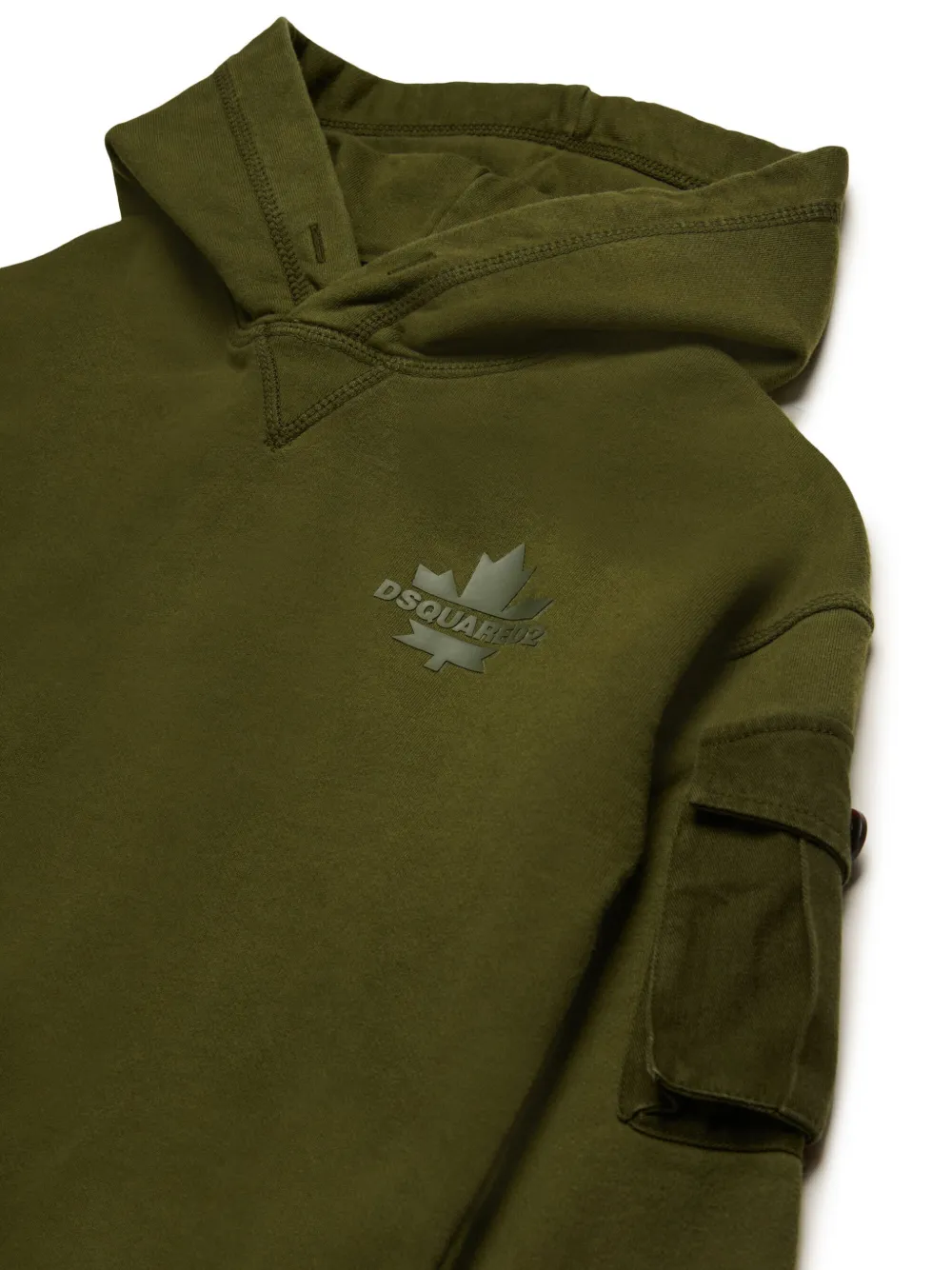 DSQUARED2 KIDS Hoodie met logoprint Groen
