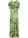 Isolda Peacock maxi dress - Green