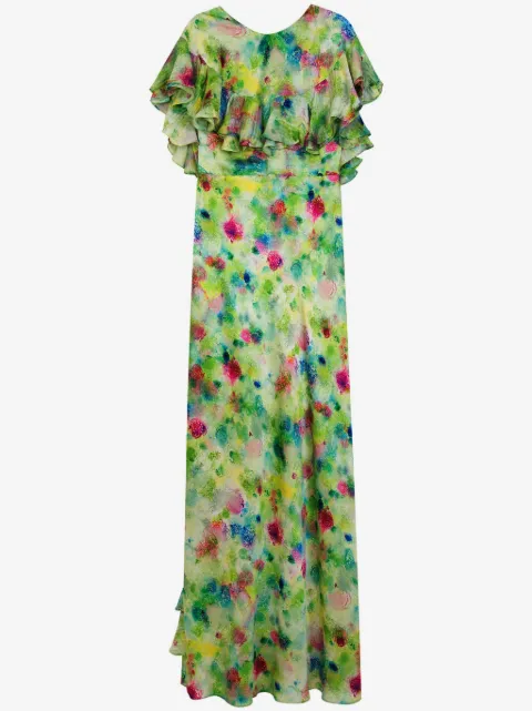 Isolda Vestido Peacock longo