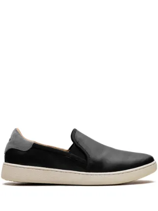 美品 UGG アグ【22.0】CAS キャス レザー スリッポン スニーカー 黒 UGG Cas Slip On 