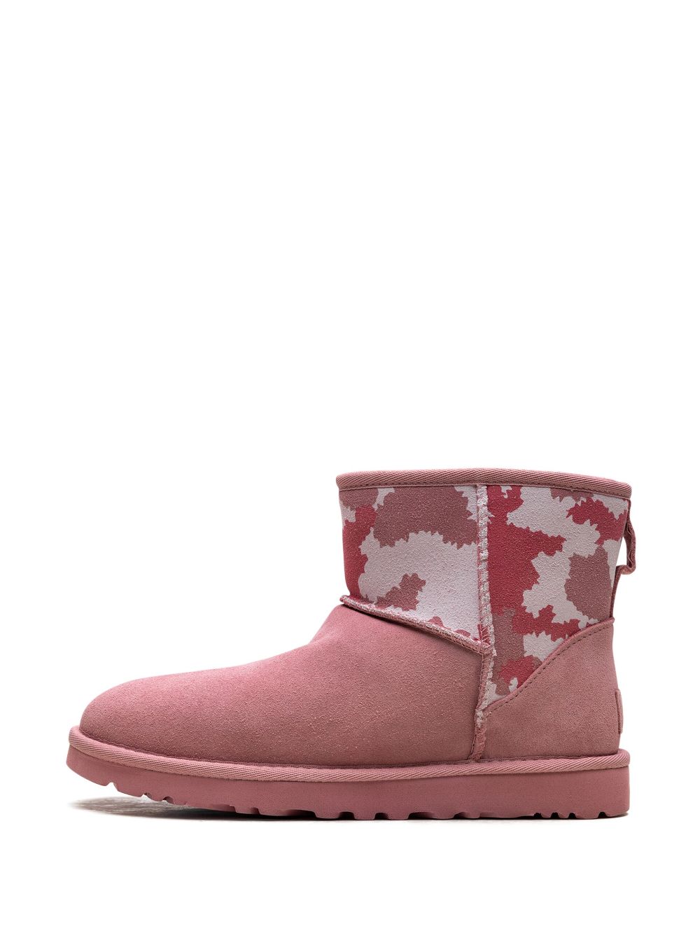 UGG Classic Mini "Pink Jagged Camo" ankle boots