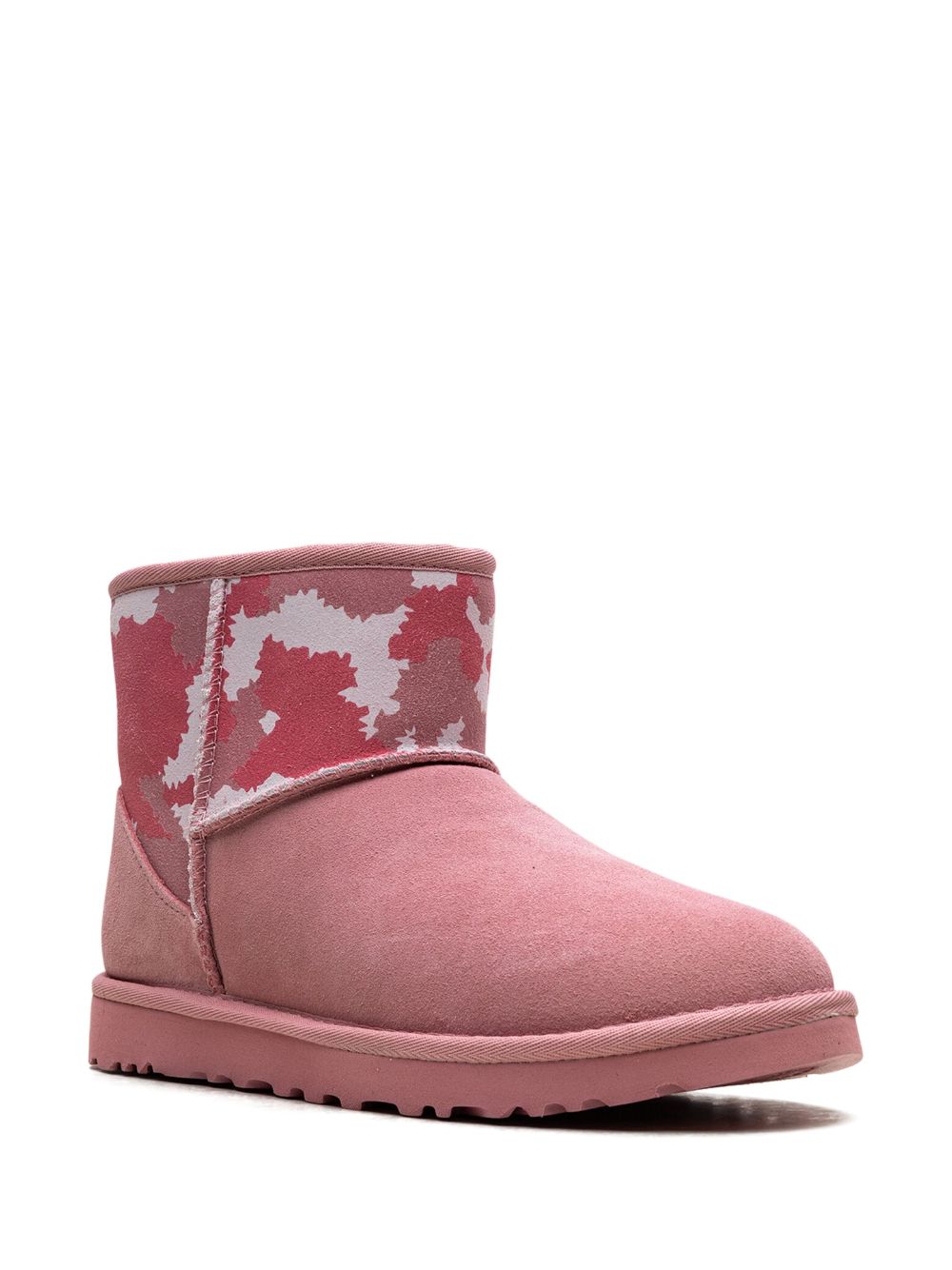 UGG Classic Mini "Pink Jagged Camo" ankle boots