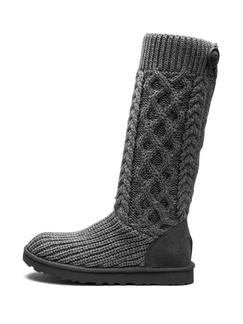 UGG Classic Cardi Cabled Knit "Grey" boots