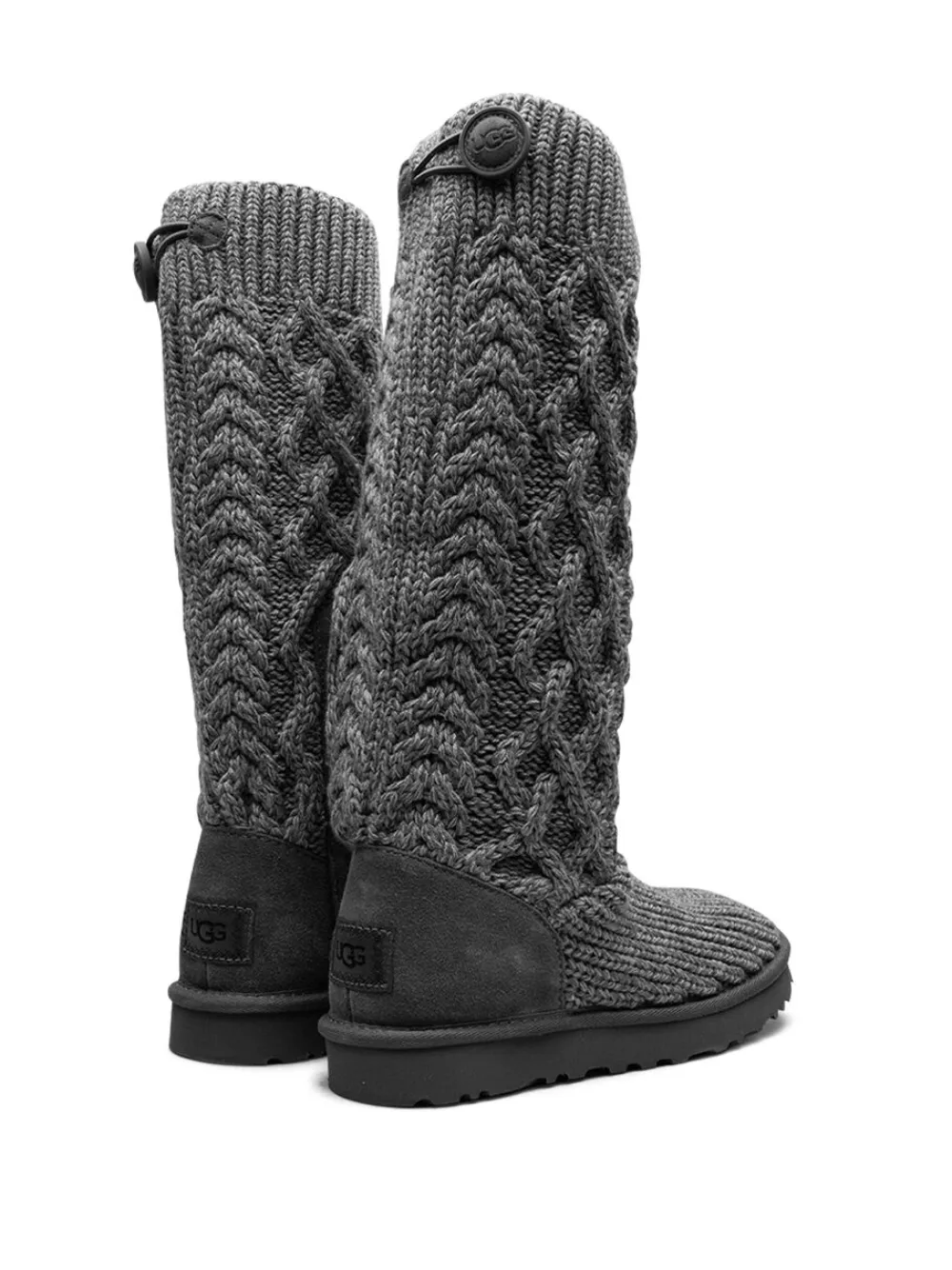 UGG Classic Cardi Cabled Knit "Grey" boots