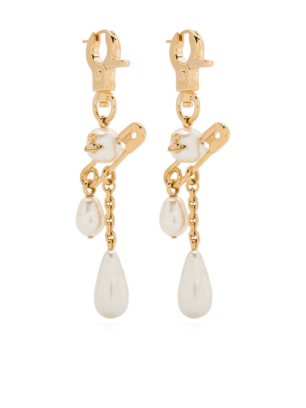 Vivienne Westwood Claude Long earrings - Gold