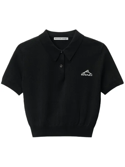 Alexander Wang logo-print polo shirt
