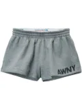 Alexander Wang logo-print shorts - Grey