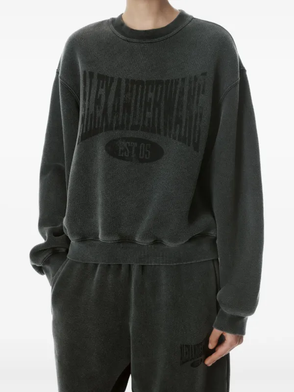 Alexander Wang ロゴ スウェットシャツ | ブラック | FARFETCH JP