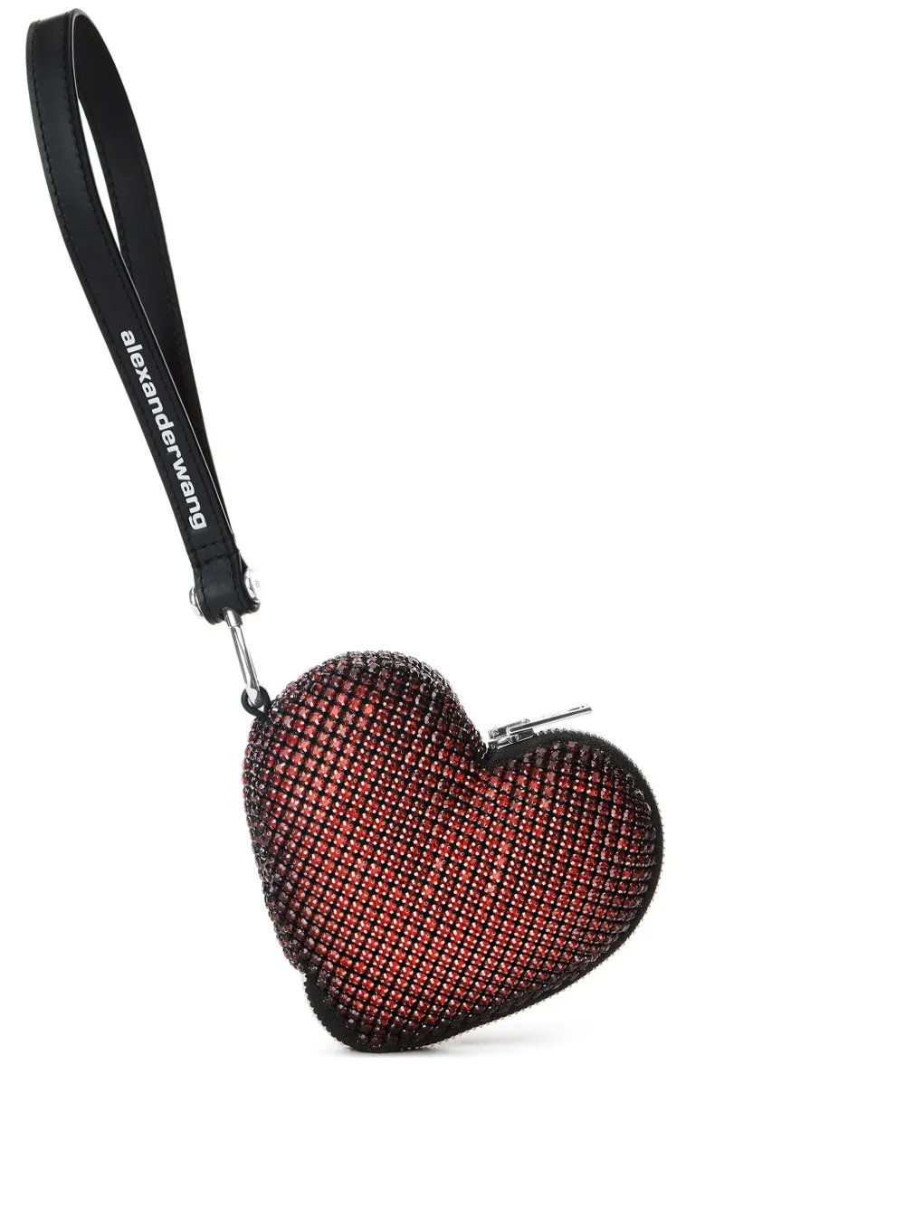 Heart wristlet clutch bag