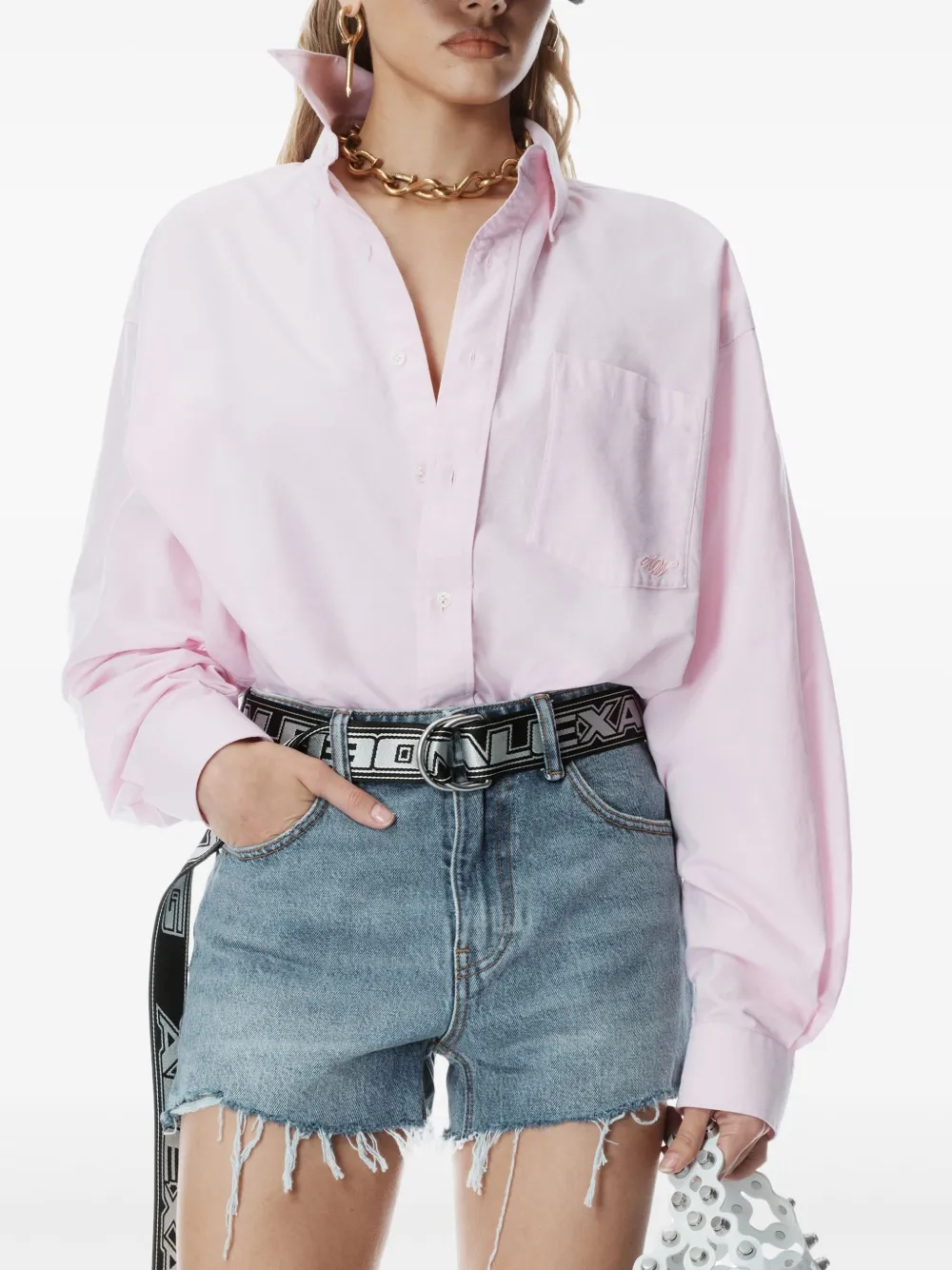 Alexander Wang Oversized blouse Roze