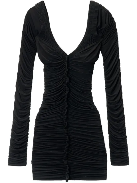 Alexander Wang vestido corto fruncido