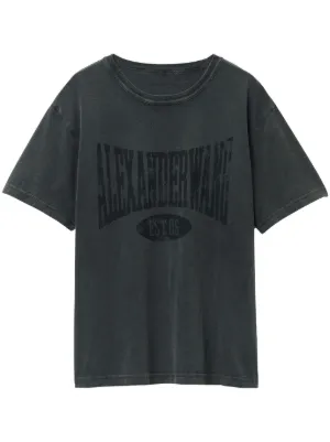 Courrèges Camiseta Com Estampa De Logo | Preto | FARFETCH BR
