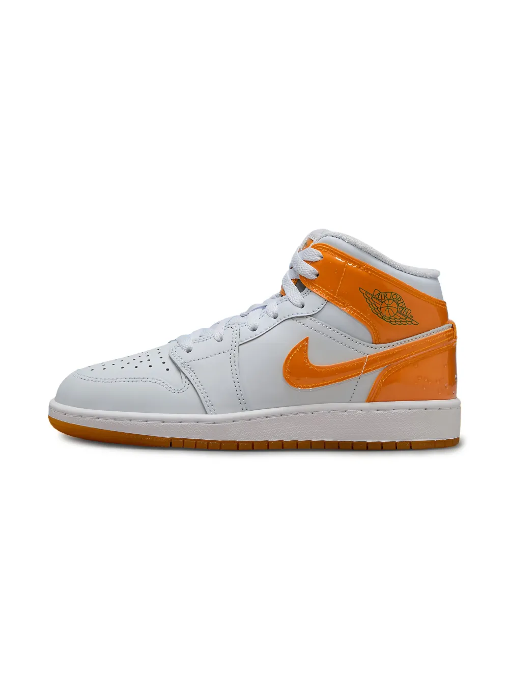 Jordan Kids Air Jordan 1 Mid SE "Gatorade Pack Orange Football Grey Pine Green White Orange Peel" sneakers