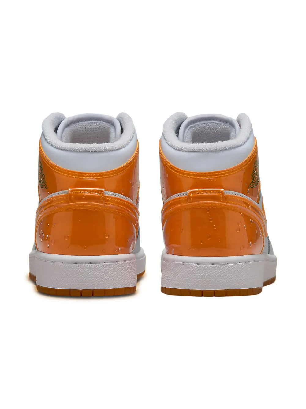 Jordan Kids Air Jordan 1 Mid SE Gatorade Pack Orange - Football Grey/Pine Green/White/Orange Peel sneakers - Wit