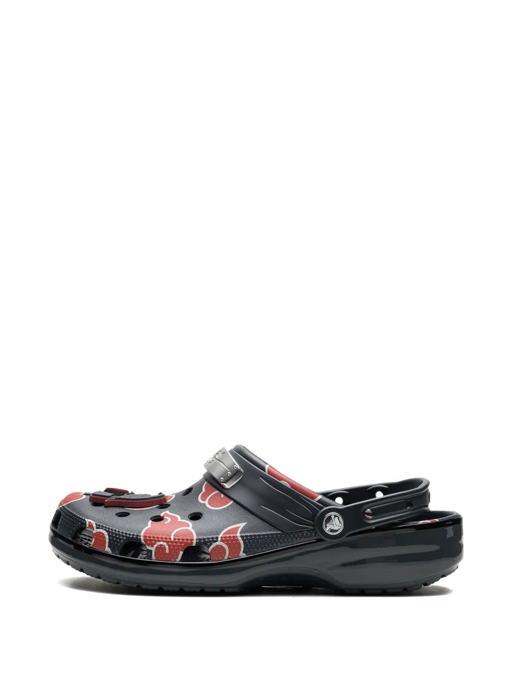 Crocs Cloud-print Heel-strap Clogs In Blue